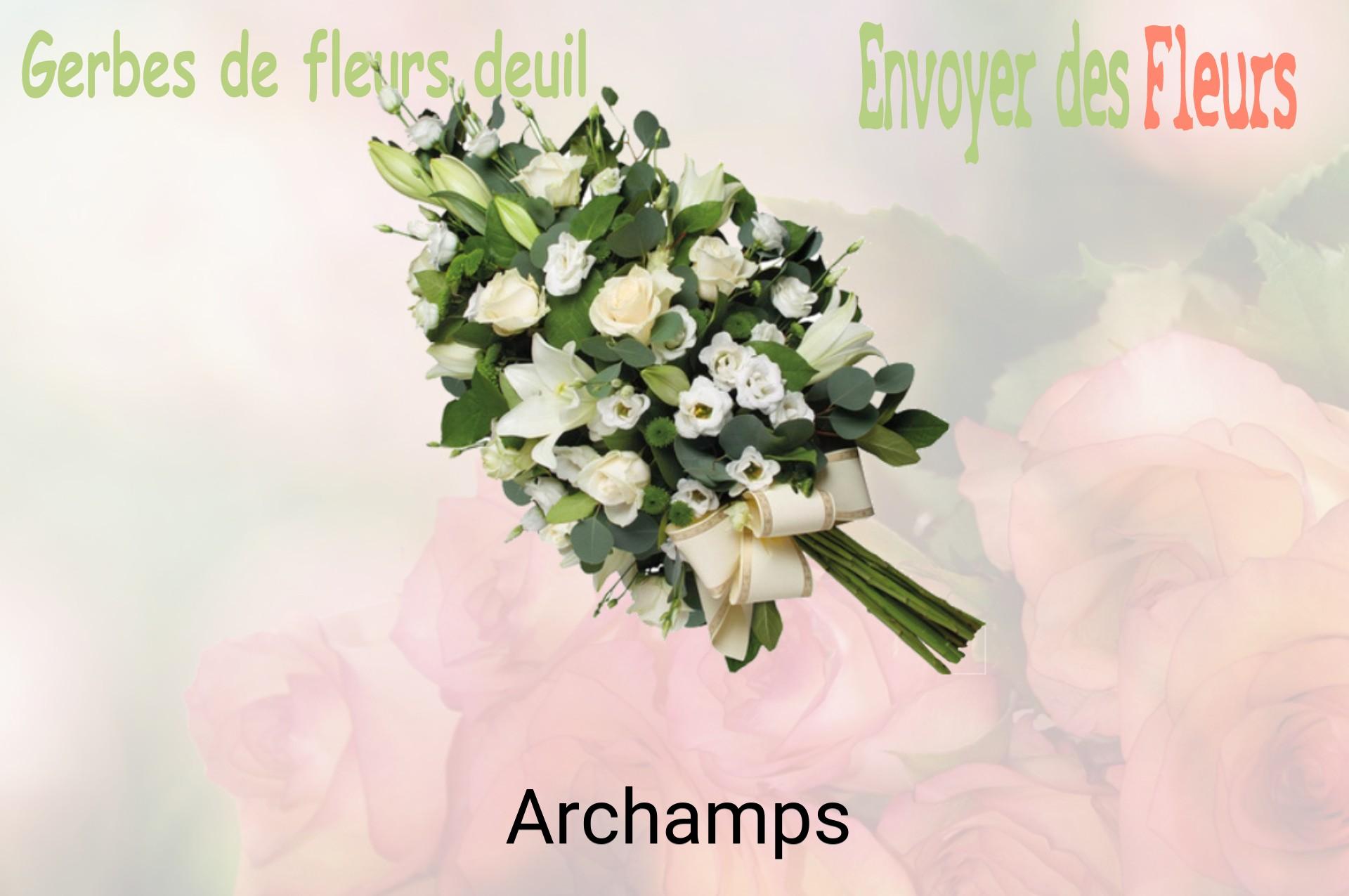 Gerbe de fleurs de deuil livrée à Archamps